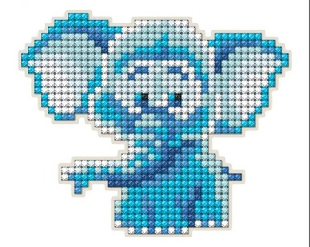 Diamentowa Mozaika z magnesem Słoń