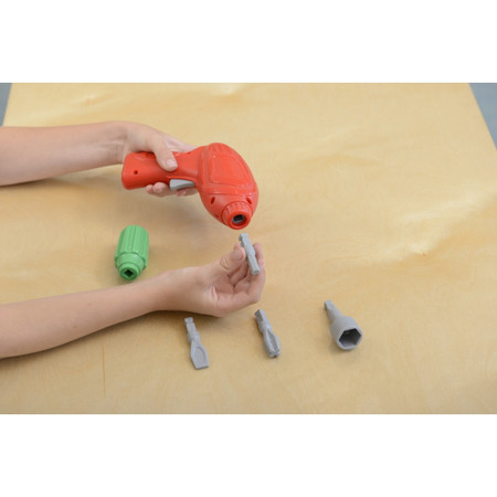 Zestaw Narzędzia Z Wkrętarką 8 Elementów - Tablica Naukowo-Kreatywna Masterkidz STEM