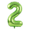 Balon foliowy CYFRA ZIELONA 40" 85 cm (na hel lub powietrze)