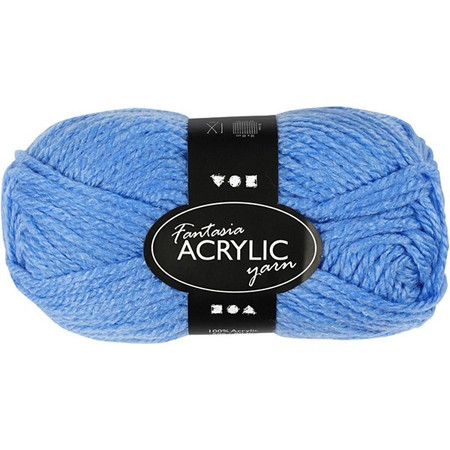 Włóczka akrylowa Fantasia Niebieska 50 g