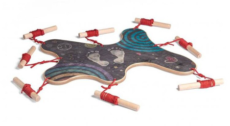 Drewniana deska do balansowania w powietrzu 2w1 gra zespołowa i dysk z labiryntem Team Spirit 44375 Erzi