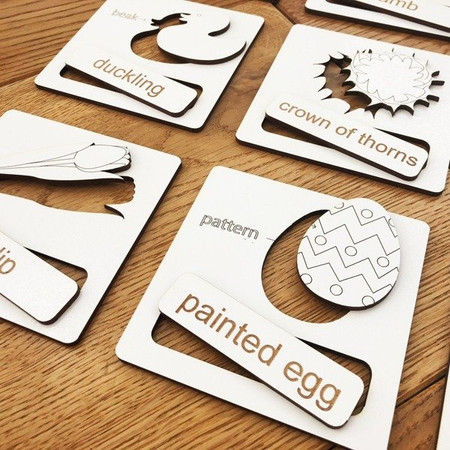 Układanka tematyczna do nauki angielskiego - Easter