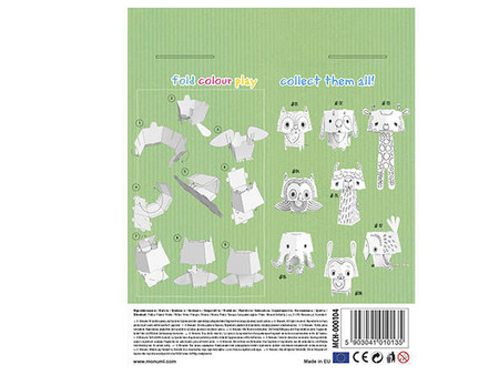 Kolorowanka 3D Cube head - Sowa 3l+ MONUMI