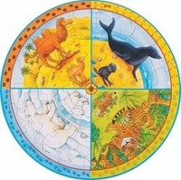 Puzzle okrągłe XXL zwierzęta