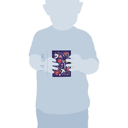 Sekretny pamiętnik z kluczykiem i naklejkami Ptaki i Kwiaty