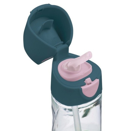 Bidon tritanowy ze słomką 450 ml, Indigo Rose, b.box