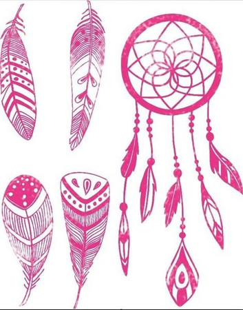 Szablon 28x28 cm Pióra