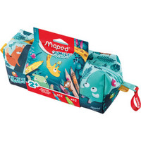 Piónik Jungle Fever w zestawie 12 kredek i 12 flamastrów