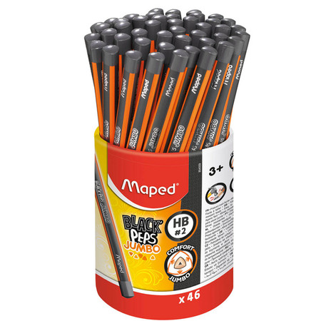 Ołówek Blackpeps Jumbo Hb w kubku 46 szt.