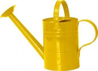 Zabawka do ogrodu - metalowa konewka - żółta