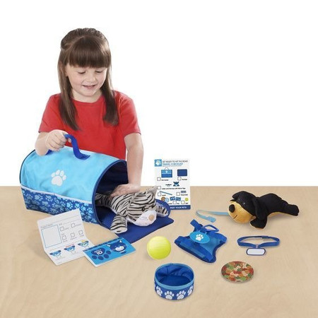 Transporter dla pluszowych zwierzątek Pies i kot 18541-Melissa & Doug, zabawy ze zwierzętami