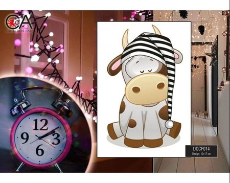 Diamentowa Mozaika 12x17 Krowa Słodkie sny