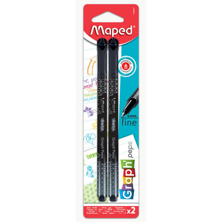 Cienkopis Graph Peps Deco Czarny 2 szt Blis.