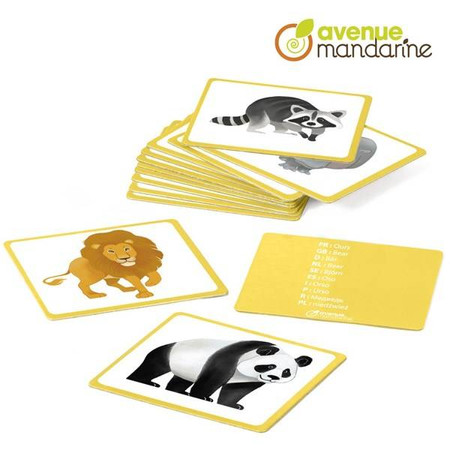 Karty z obrazkami Dzikie zwierzęta Flashcards Wild animals