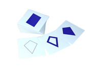 Karty z figurami do komody geometrycznej