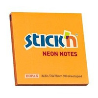 Notes Samoprzy.76mmx76mm Pomarań.Neon