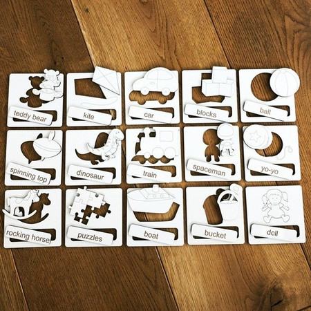 Układanka tematyczna do nauki angielskiego - Toys