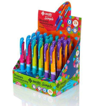 Długopis z ergonomicznym uchwytem Zenith Praxis