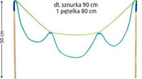 Kijki Sznurek do dużych baniek mydlanych ,,Chmurka’’ Słupskie Bańki Mydlane