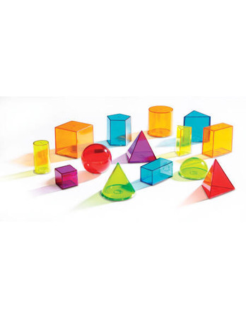 Learning Resources | Przezroczyste kolorowe geometryczne bryły LERLER4331