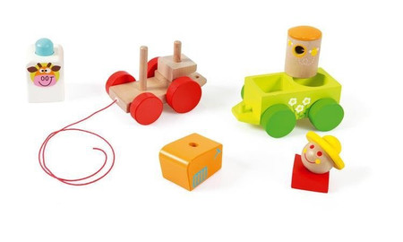 Charles - Traktor z przyczepą do ciągnięcia Scratch