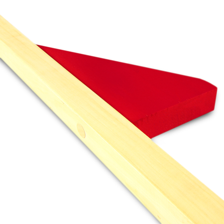 Szczudła drewniane cyrkowe dwustopniowe podwójne CZERWONO NIEBIESKIE 170 cm dla dzieci i dorosłych