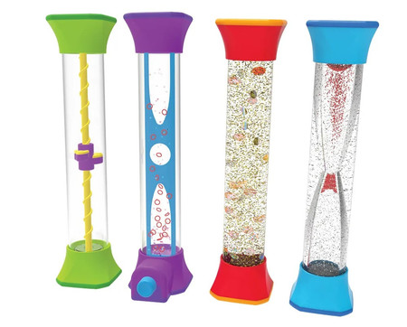 Learning Resources | Sensoryczne tuby fidget, 4 sztuki