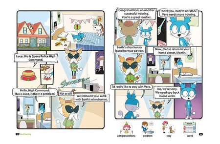 Komiks dla dzieci po angielsku Vera The Alien Hunter Level 3 Część 6