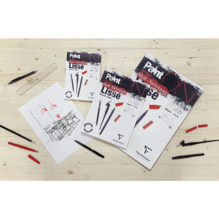 Blok papieru Biały Gładki A2 250g 25 ark