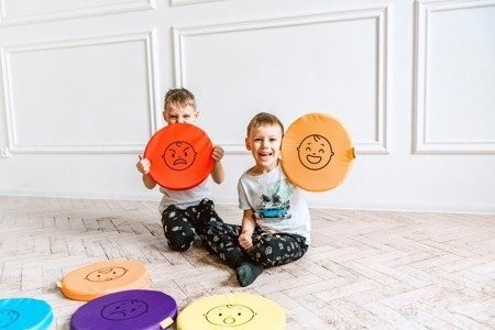 Poduszki edukacyjne zestaw Emocje 6szt Kodura