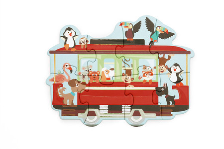 Scratch, 2 w 1 Puzzle podłogowe i pierwsze puzzle - Miasto 80 el.