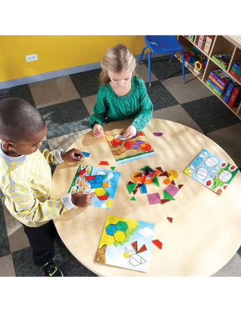 Learning Resources | Kolorowa geometria zestaw układanki i plansze
