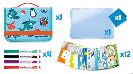 Maped Creativ Tablica Zmywalna, Przezroczysta Zestaw Podróżny