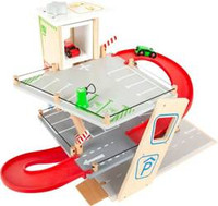 Parking dla dzieci garaż premium z myjnią, windą, stacją samochodów elektrycznych, stacją benzynową 11676- Small Foot, zabawki dla chłopców i dziewczynek