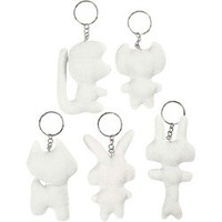 Materiałowe Zwierzątka Breloczki 5 szt.