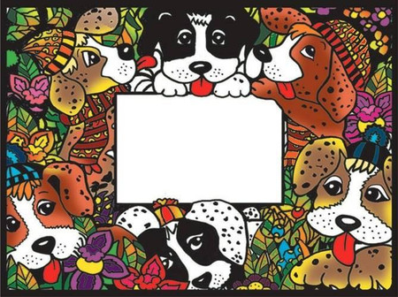 Kolorowanka Welwetowa 37x28 Ramka Pieski