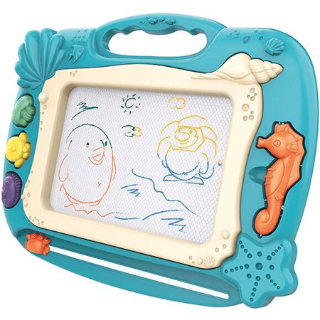 Znikopis Tablica Magnetyczna Kolorowa Stempelki Motyw Oceanu Zielony