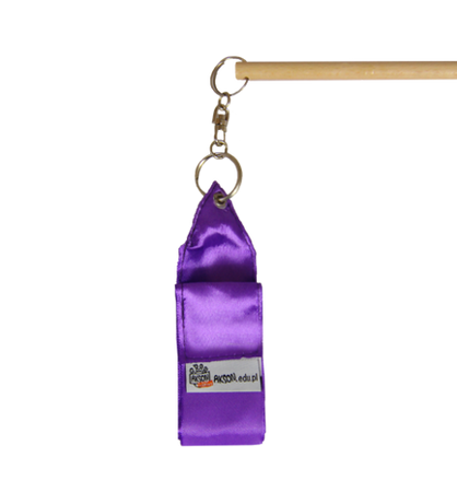 Wstążka gimnastyczna 3 m - fioletowa