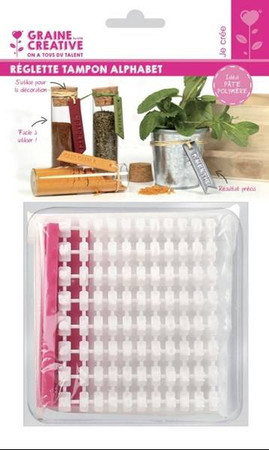 Stempel do Modeliny z Alfabetem