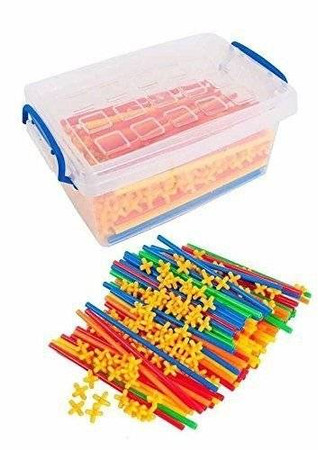 Klocki słomki zestaw konstrukcyjny 700 elementów