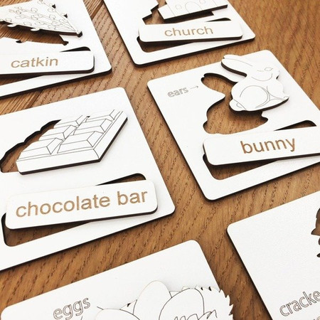 Układanka tematyczna do nauki angielskiego - Easter