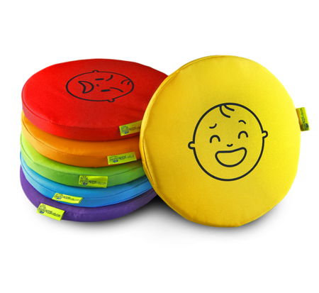 Poduszki edukacyjne zestaw Emocje 6szt Kodura