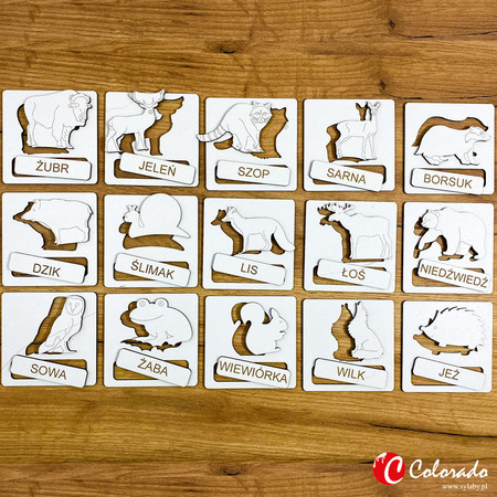 Układanka Tematyczna– Zwierzęta Leśne