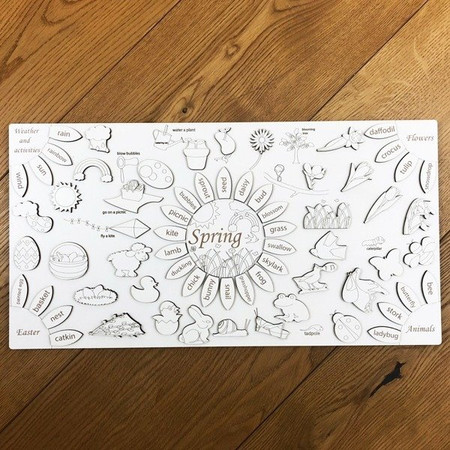 Układanka edukacyjna do nauki angielskiego - Spring