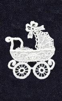 Naprasowanka koronkowa Wózeczek