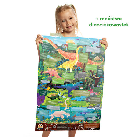 Puzzle obserwacyjne Dinozaury 60 el. 4+ CzuCzu