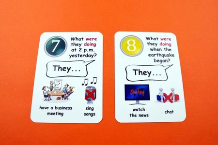 Fun Card English Past Continuous