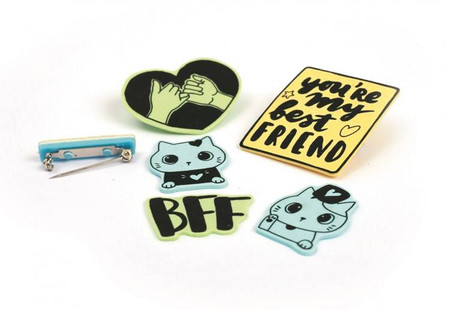 Folia termokurczliwa Zestaw kreatywny broszki Przyjaźń