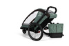 Hamax - Przyczepka rowerowa COCOON ONE z zestawem do biegania - Green/black