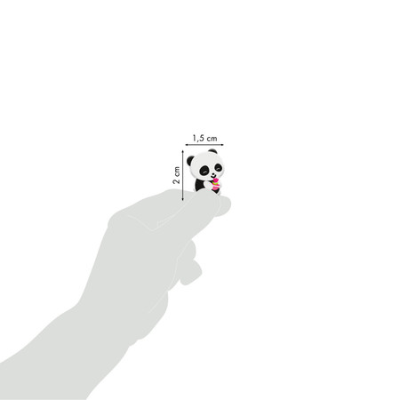 Naklejki 3D wypukłe Pandy